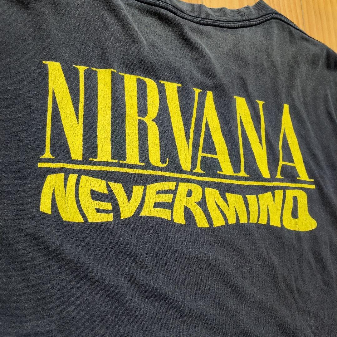 NIRVANA NEVERMINDダークグレーブート Tシャツ