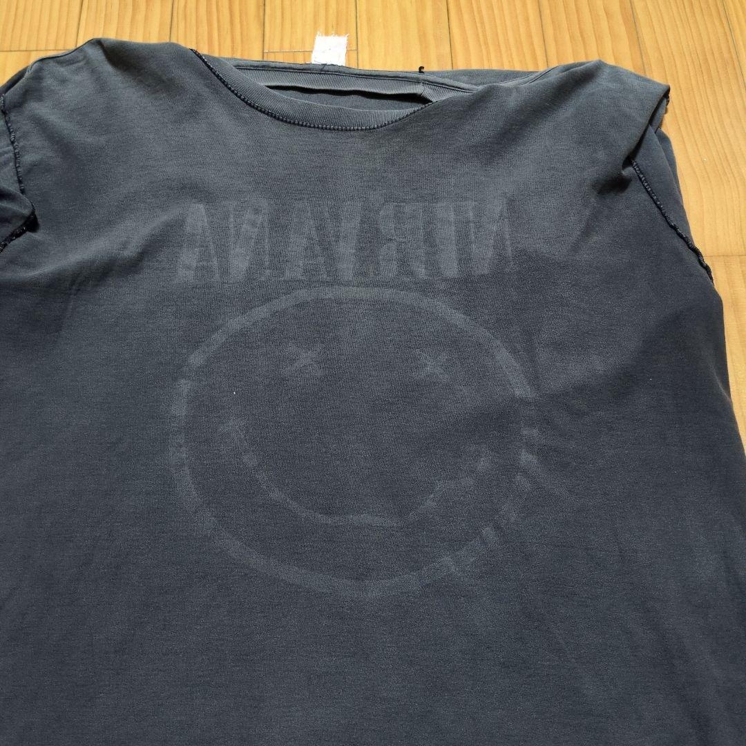 NIRVANA NEVERMINDダークグレーブート Tシャツ