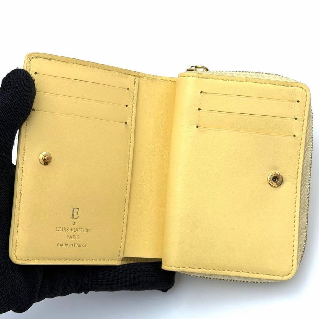 【美品】ルイヴィトン ナノグラム ルー 二つ折り財布 レザー M82288