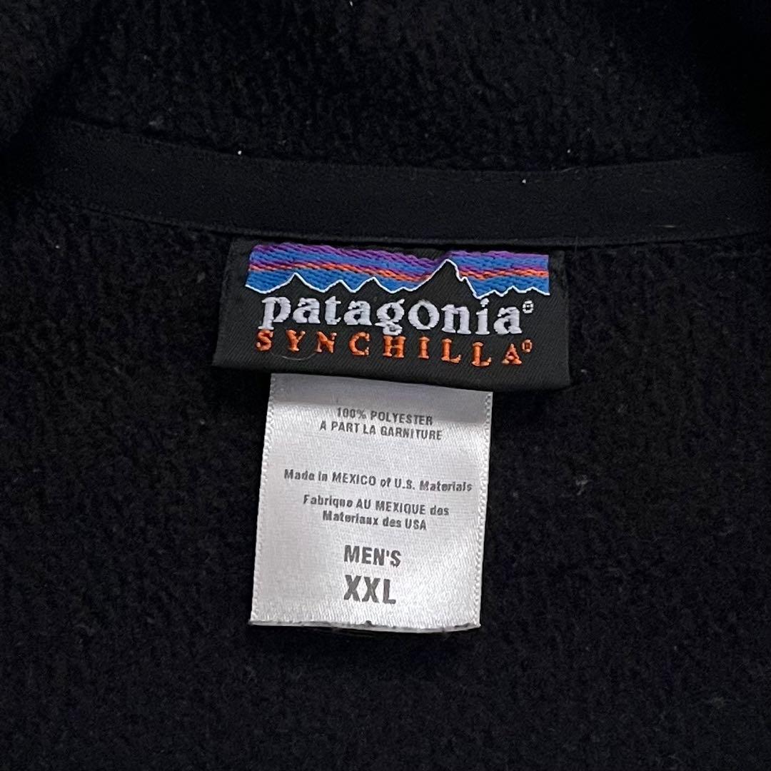00s Patagonia シンチラ フリース ベスト 黒 ブラック 07年製