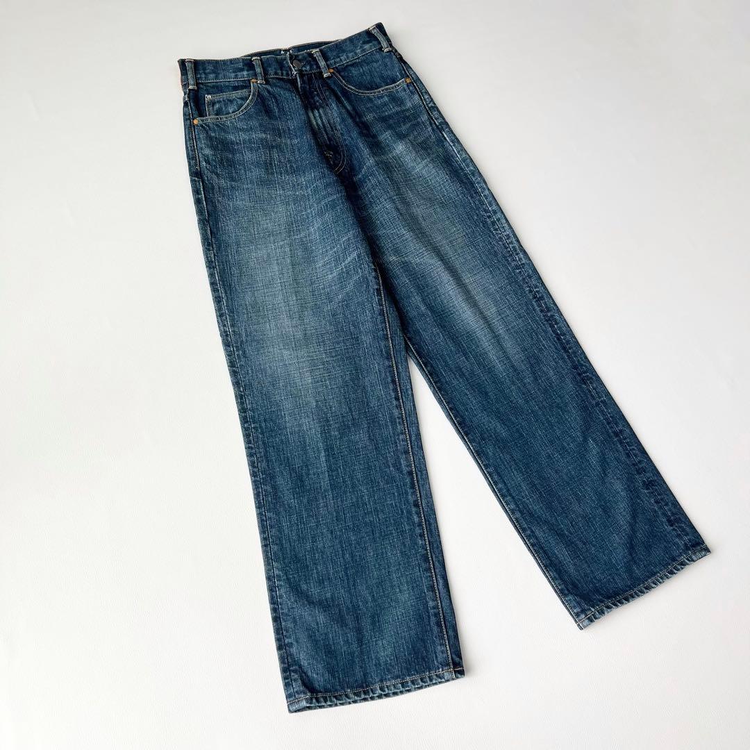 3294【極美品】45R ストレートデニム 45年ものがたり シャルロット 保美