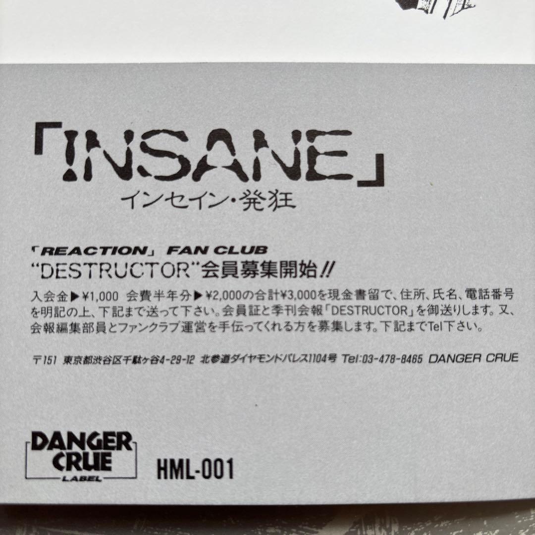 REACTION INSANE アナログレコード