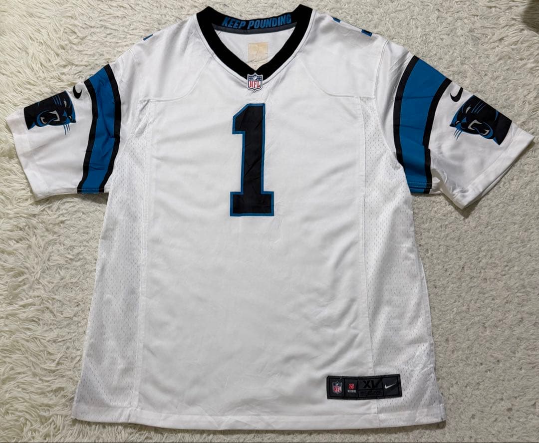 ナイキ 半袖NFL カロライナ・パンサーズ ユニフォーム 白系 XLサイズ