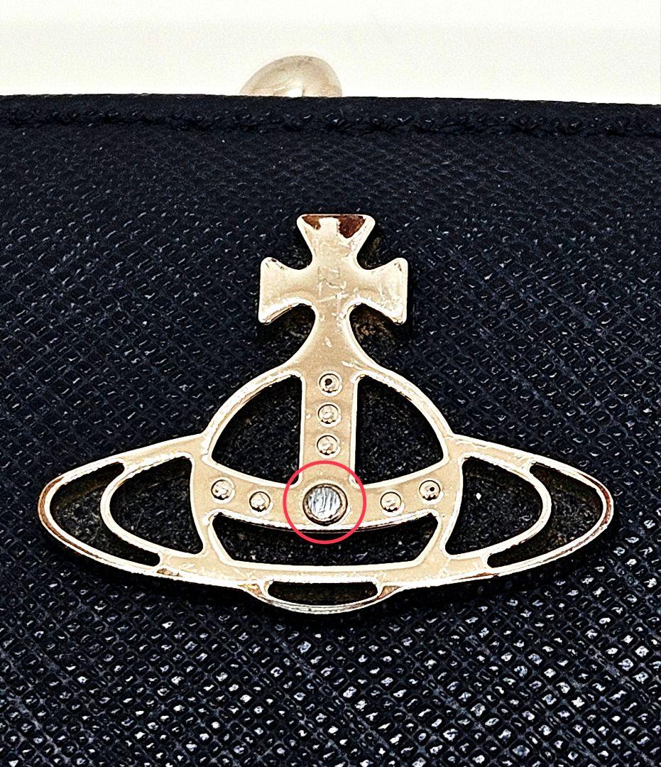 Vivienne　Westwood　がま口　折財布　オーブ　ブラック