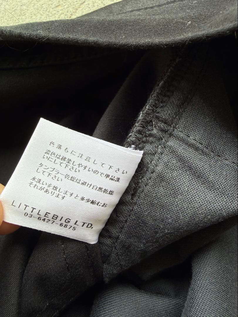 パンツ LITTLEBIG 19SS Black Straight Trousers