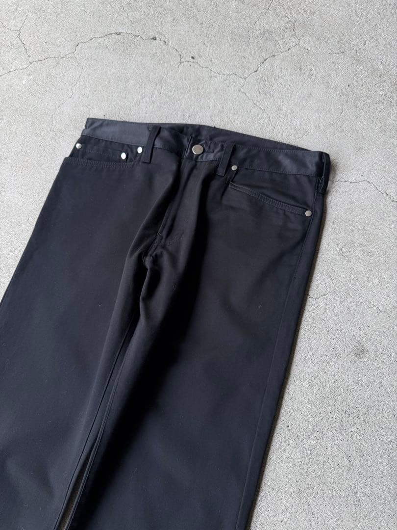 パンツ LITTLEBIG 19SS Black Straight Trousers