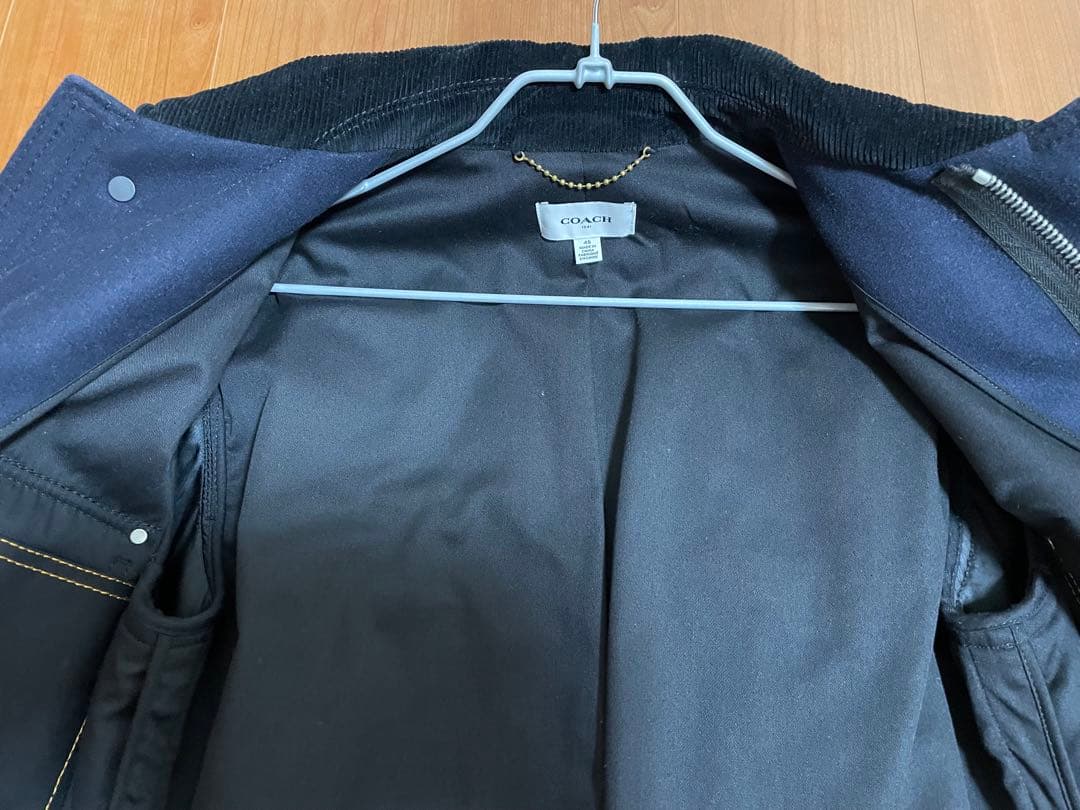 COACH コート 86641 46 メンズ アウター ウール ネイビー　正規品