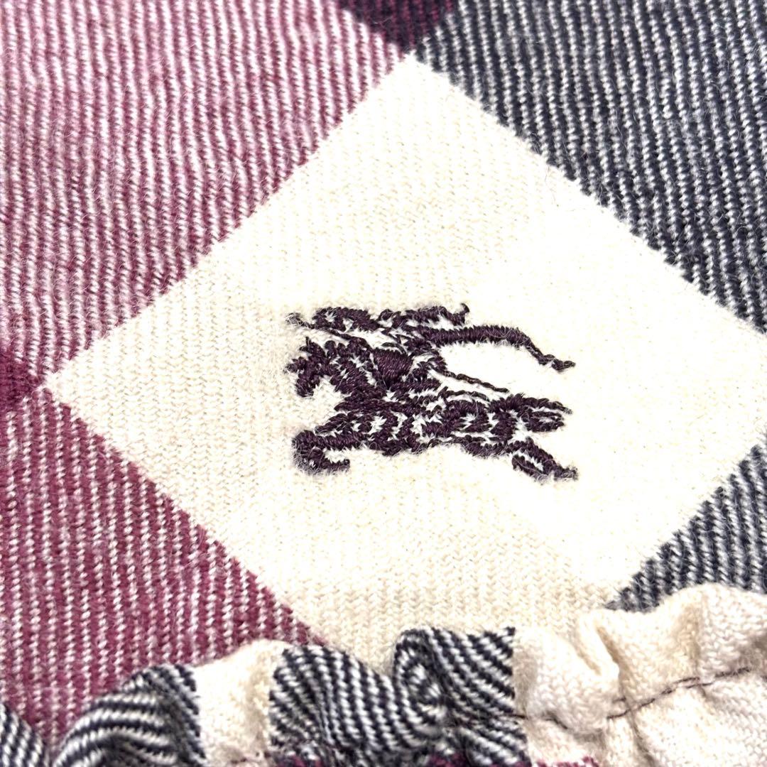 美品✨ バーバリー ブルーレーベル キュロット ノバチェック プリーツ ロゴ刺繍