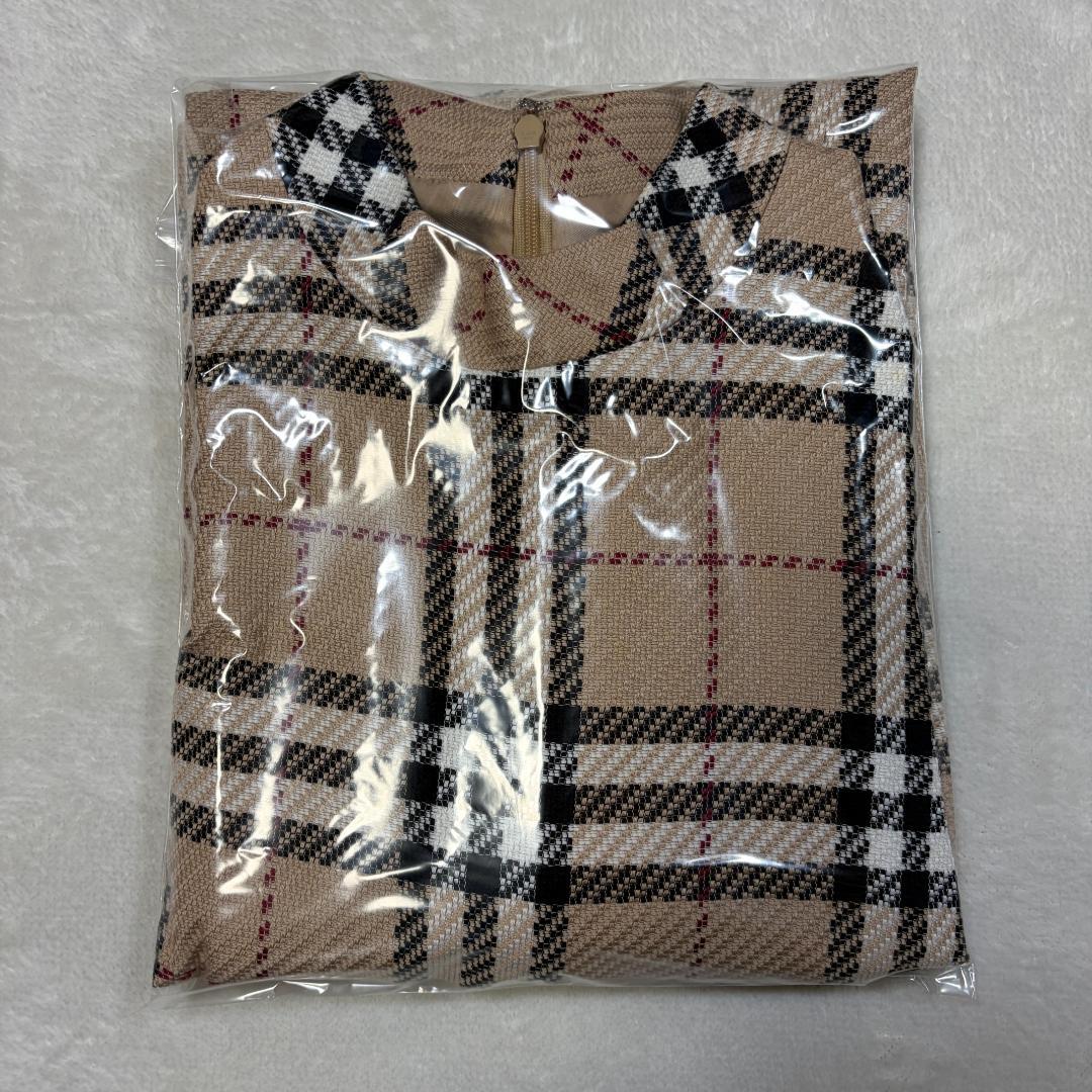 【美品】BURBERRY LONDON ノバチェック ワンピース ベージュ 40