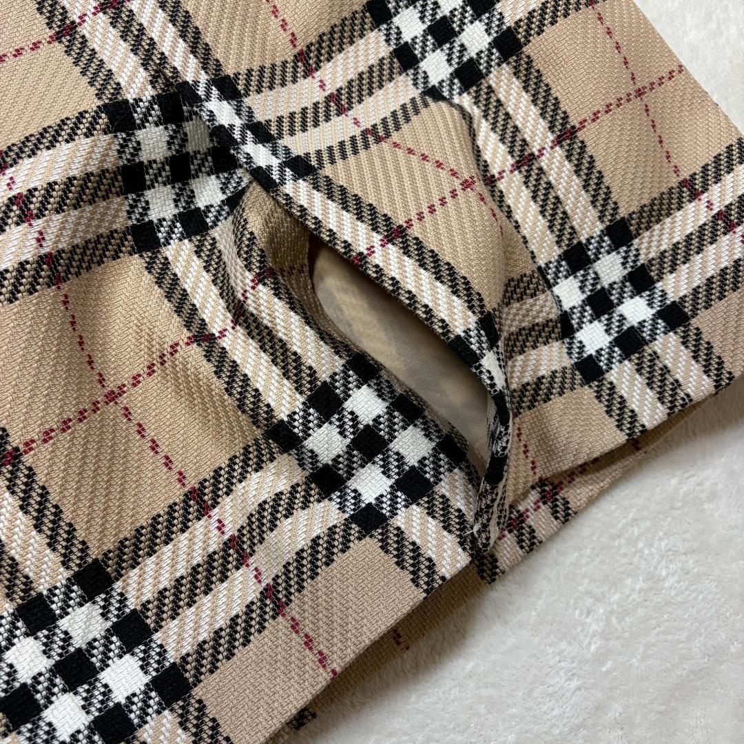 【美品】BURBERRY LONDON ノバチェック ワンピース ベージュ 40