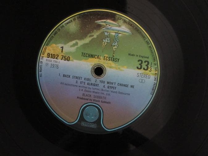 BLACK SABBATH★Technical Ecstasy UK Verti