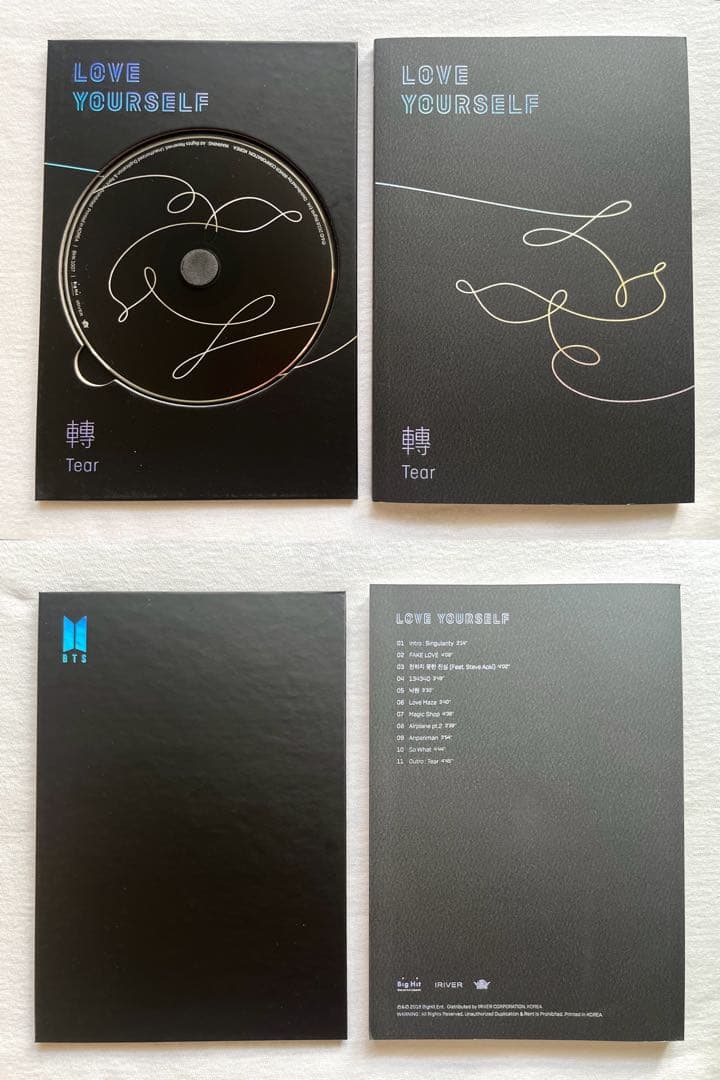 【未使用】 BTS「LOVE YOURSELF 轉 'Tear'」 4形態セット