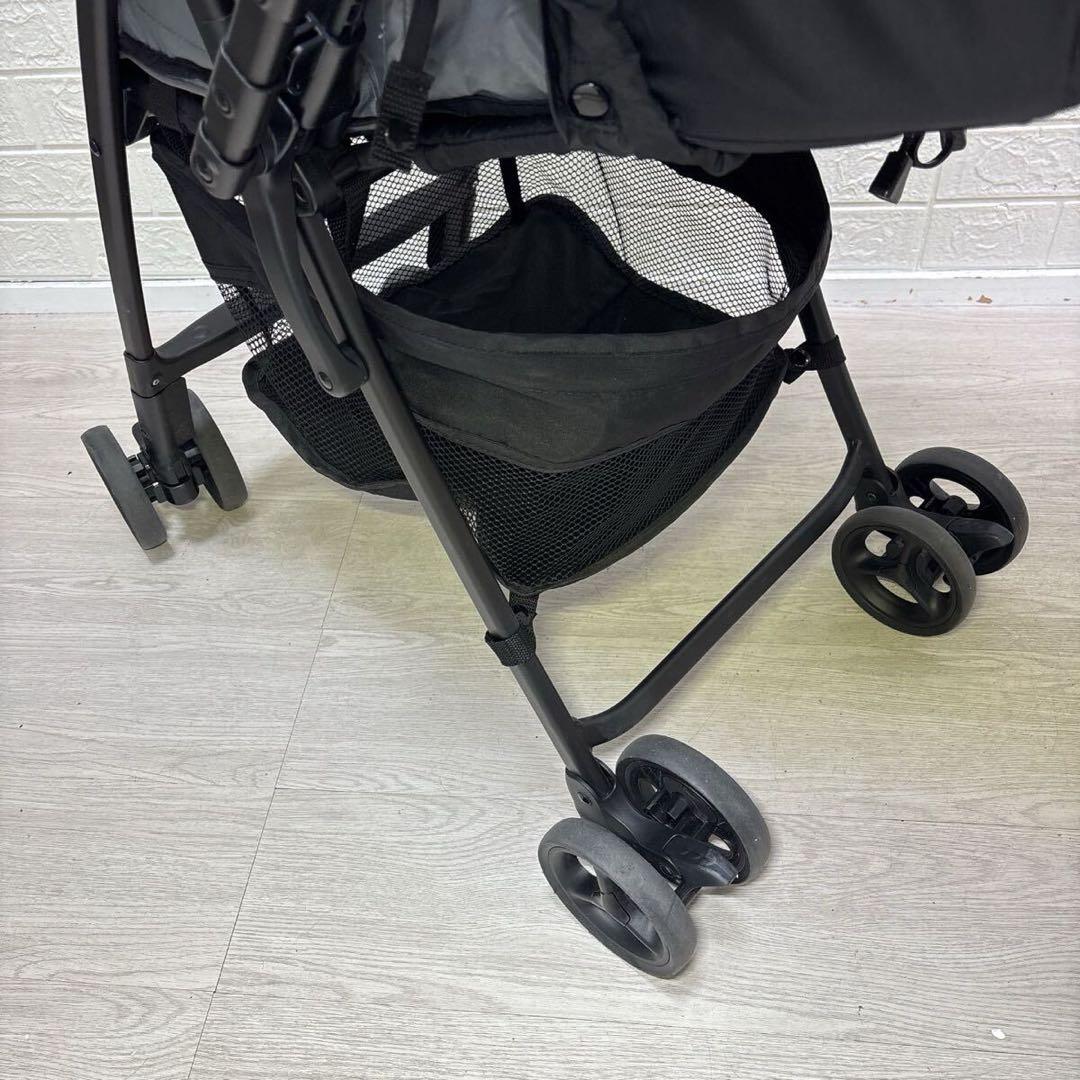 【手洗い＆メンテナンス済】美品 アップリカ カルーンエアー ブラック 清掃済み