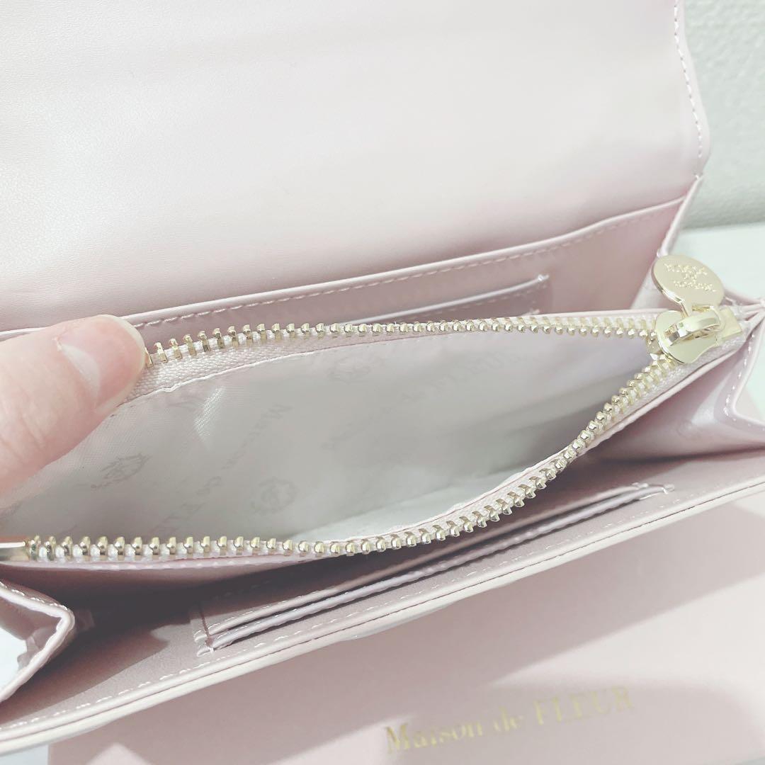 あ*ず様 Maison de FLEUR リボンキルティングロングウォレット ピ
