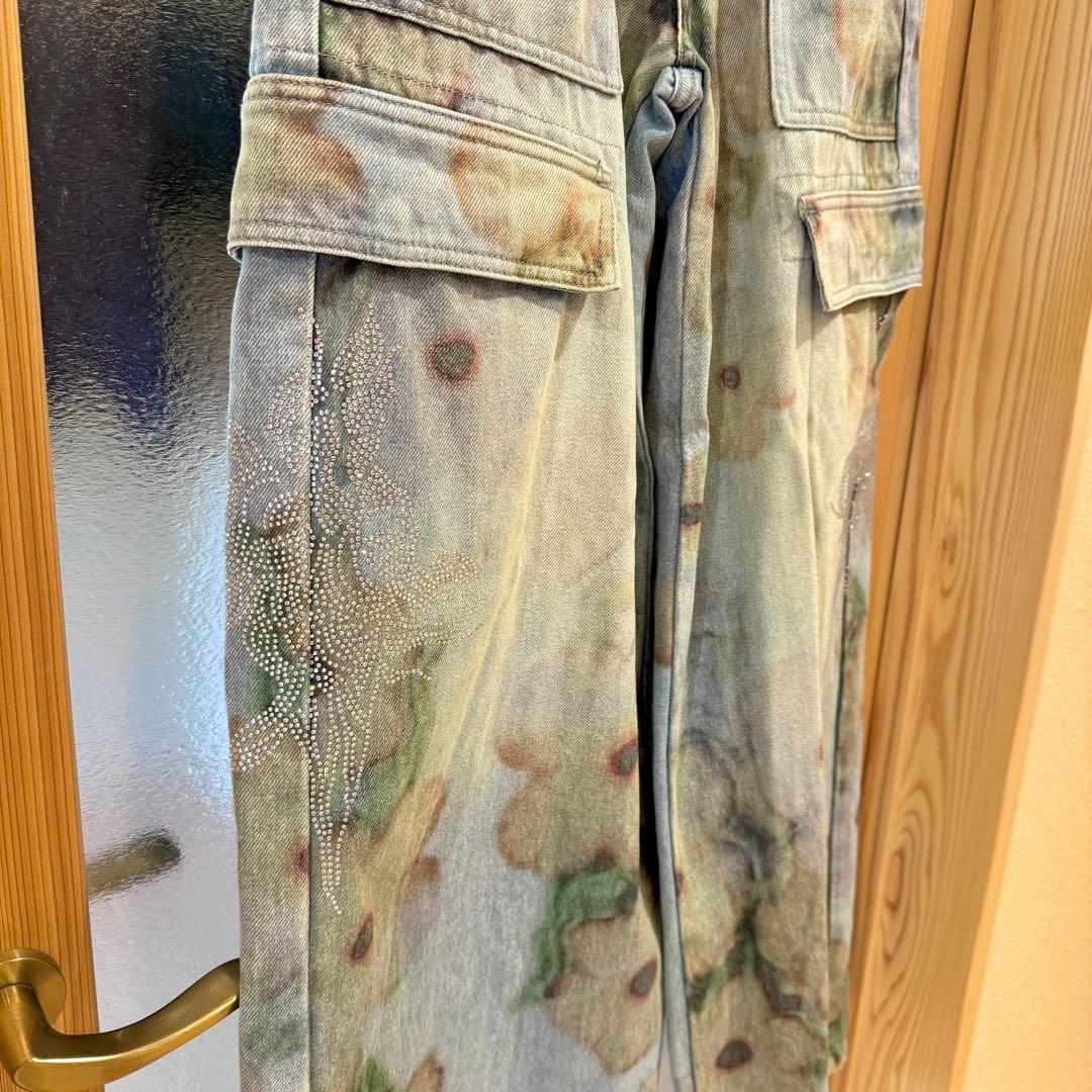 極美品♡デシグアル　コリーナストラーダ　デニム　パンツ　ワイド　ビジュー　個性的