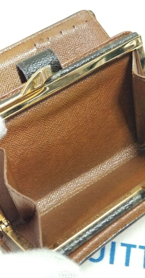 【ペンキ屋さん専用】ルイヴィトン モノグラム 二つ折り財布 がま口 ポルトモネ