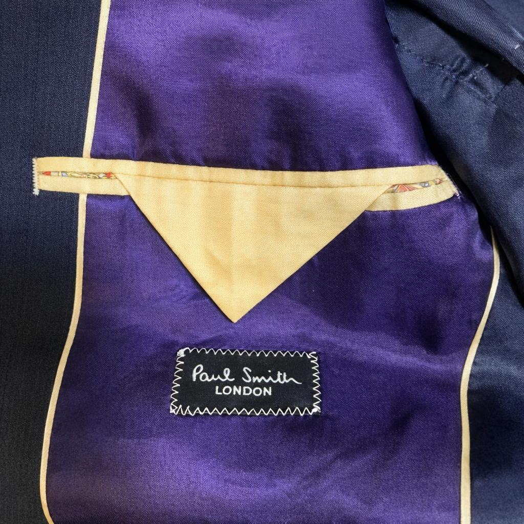 Paul Smith ポールスミス ストライプ スーツ 花柄裏地 M 日本製