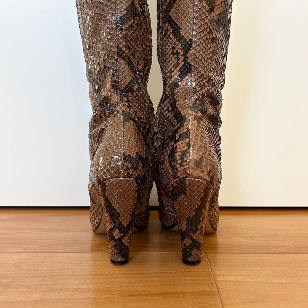 Maison Martin Margiela マルジェラ　ロングブーツ 蛇柄
