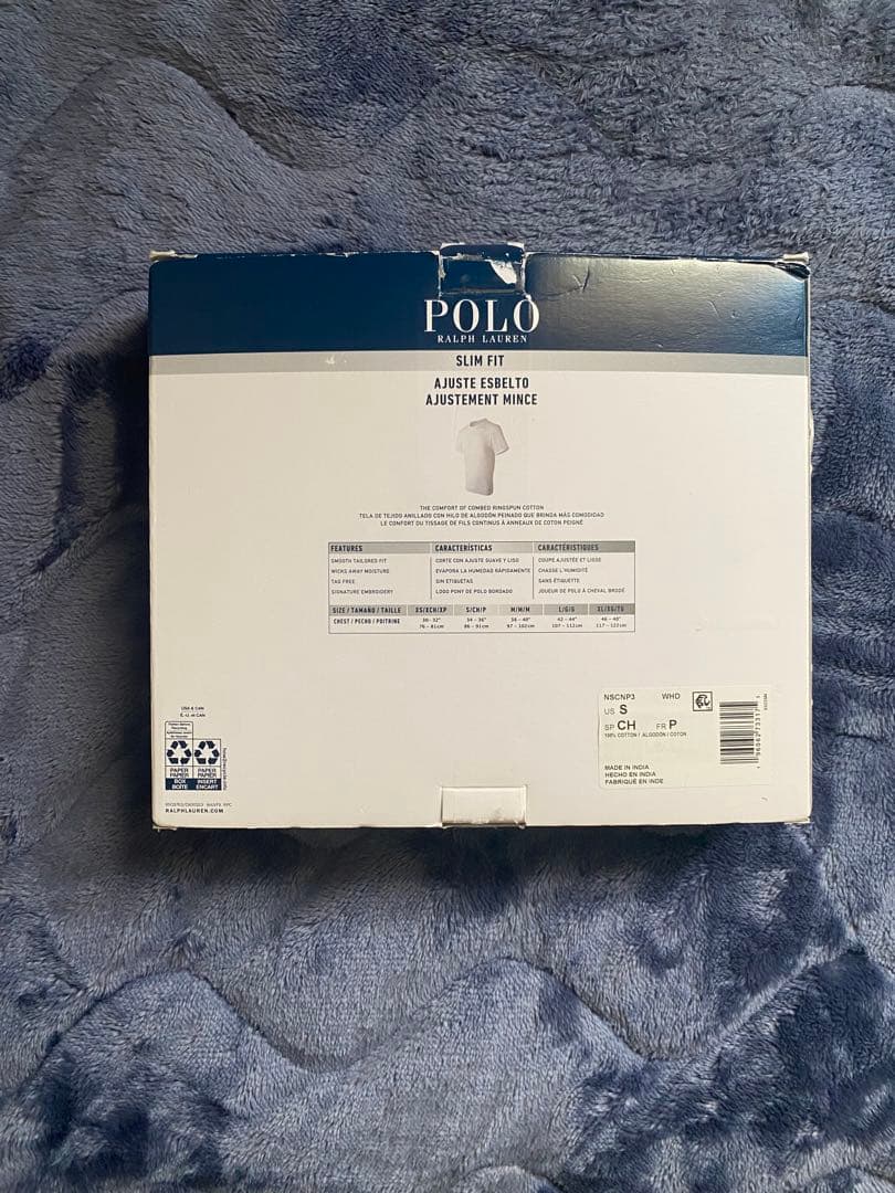 polo slim fit Tシャツ クルーネック 3枚パック