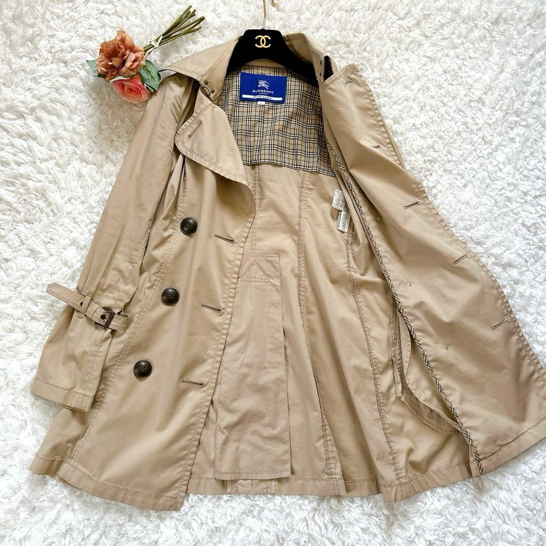 Yo Ka様 バーバリーブルーレーベル トレンチコート ベージュ ミドル丈 38
