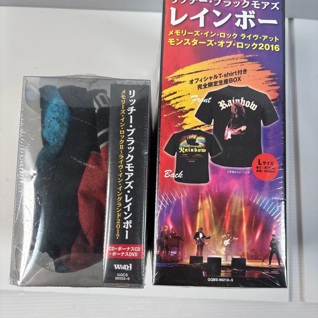 レインボー　CD・DVD　2種類　Tシャツ　Lサイズ　/　ディオ特集　3点セット