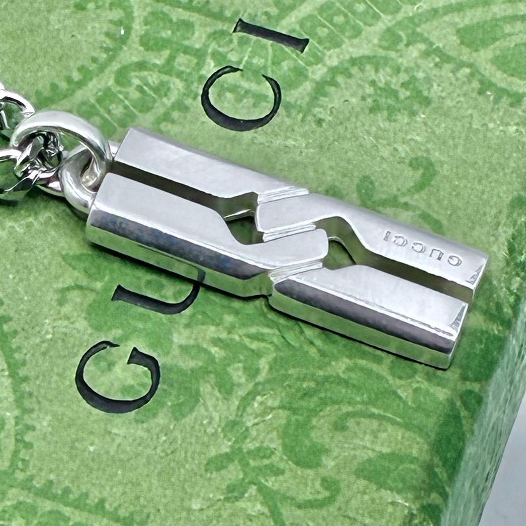【美品】グッチ　ノットインフィニティ　ネックレス　シルバー　社外喜平チェーン