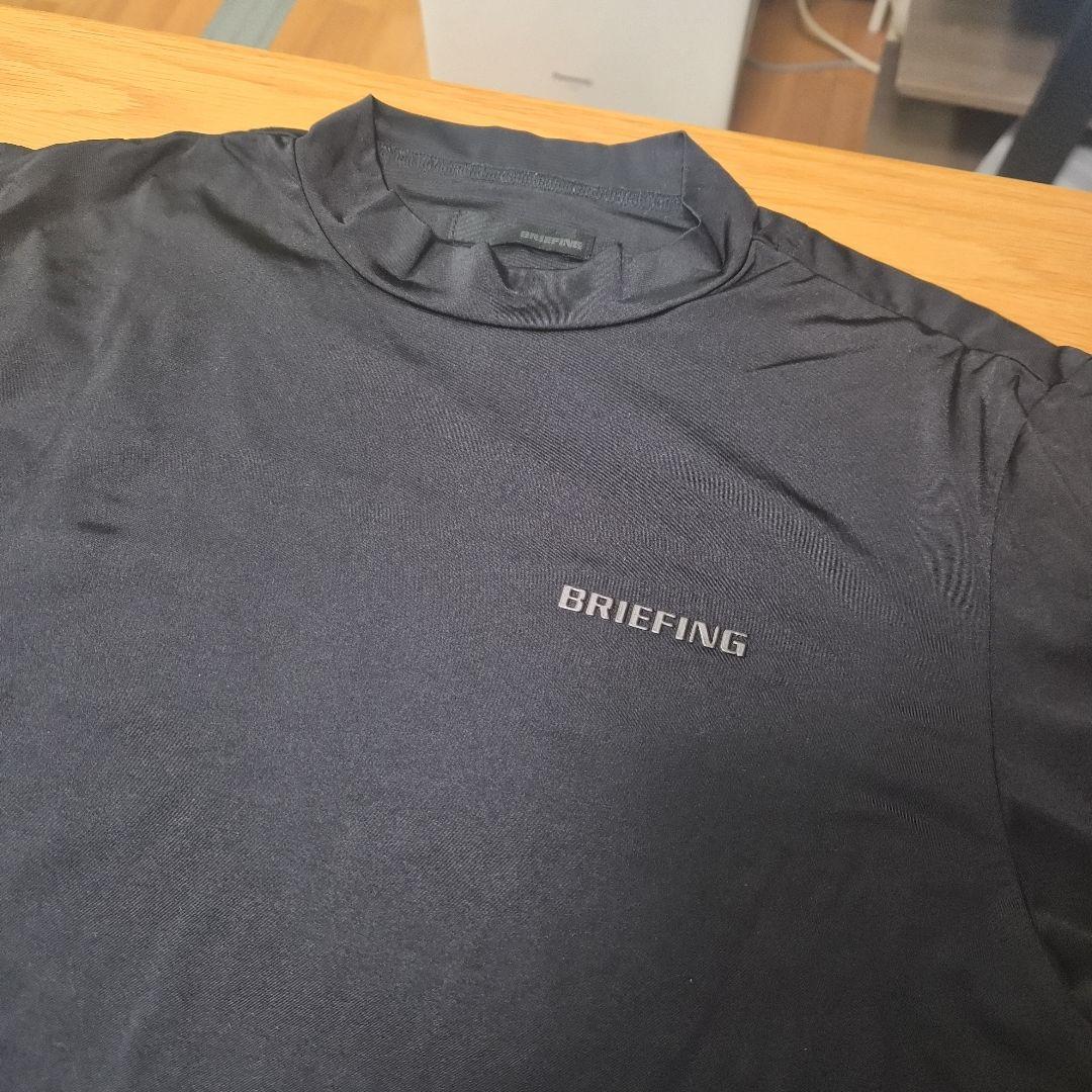 極美品　BRIEFING GOLF ブリーフィングゴルフ モックネックシャツ