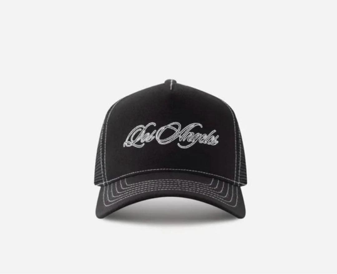 正規品 STAMPD LA SCRIPT トラッカー キャップ 黒 山田蓮
