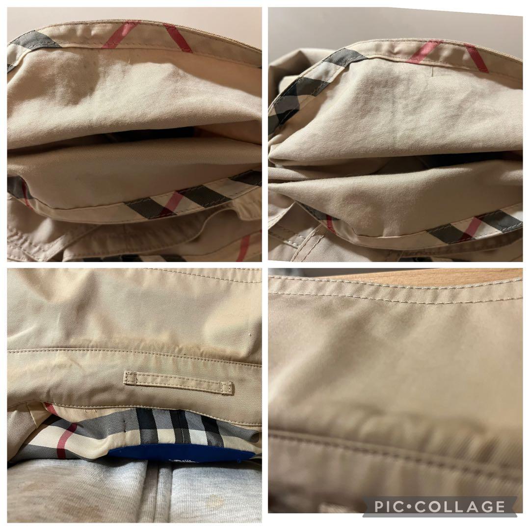 Burberry BLUE LABELベージュ トレンチコート チェック柄