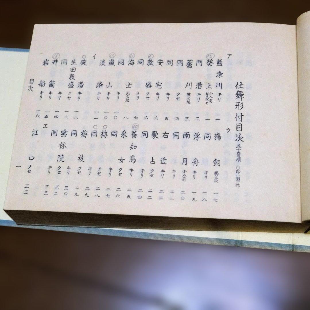 観世流大成版　仕舞形月　全