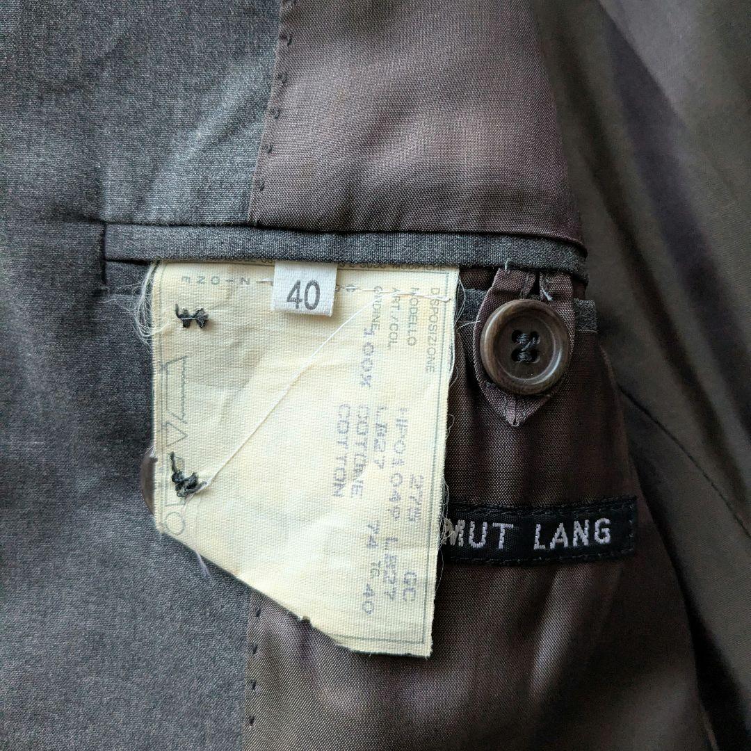 本人期 HELMUT LANG パラシュート グレー テーラードジャケット