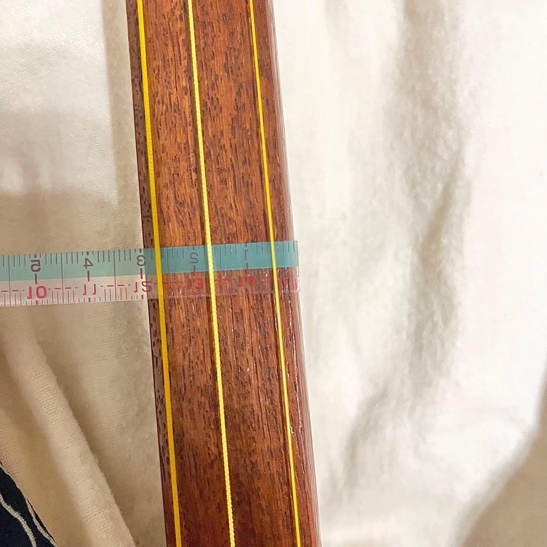 【良品】津軽三味線 約3cm棹幅 布ケース付き 太棹
