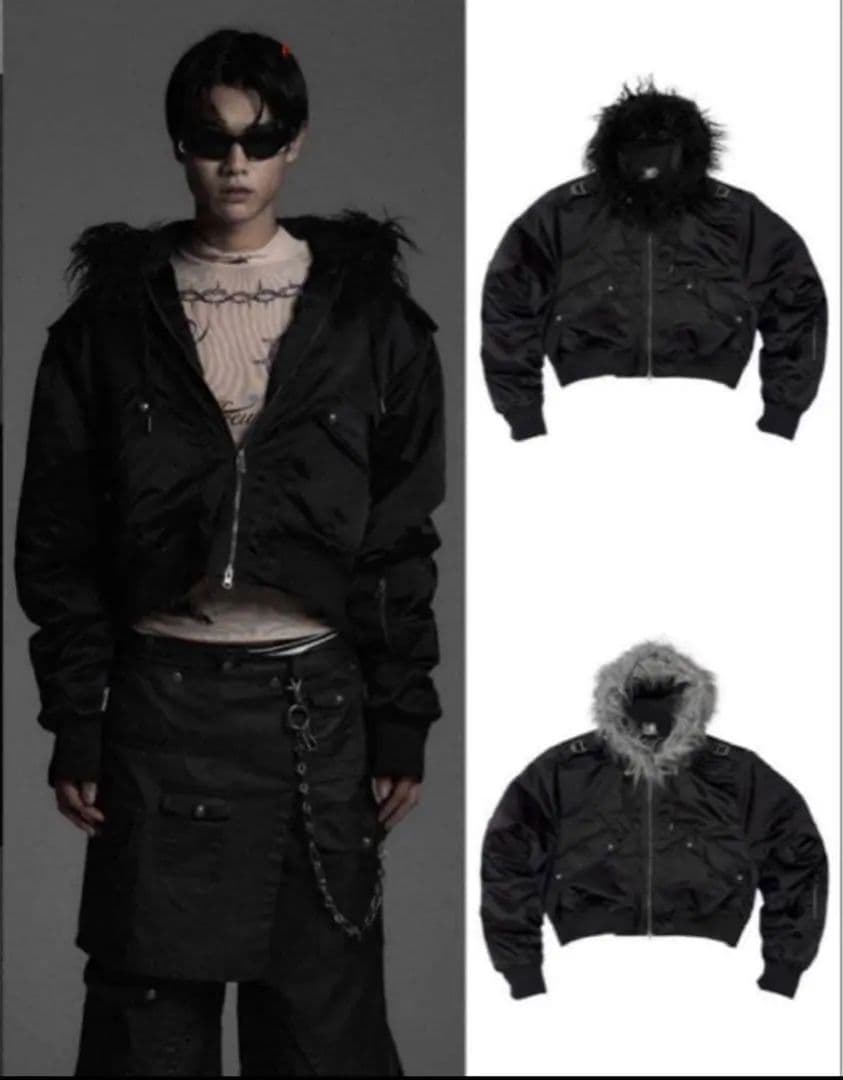 g*8様 Rosen Kreuz CROPPED 2WAY FUR HOOD M