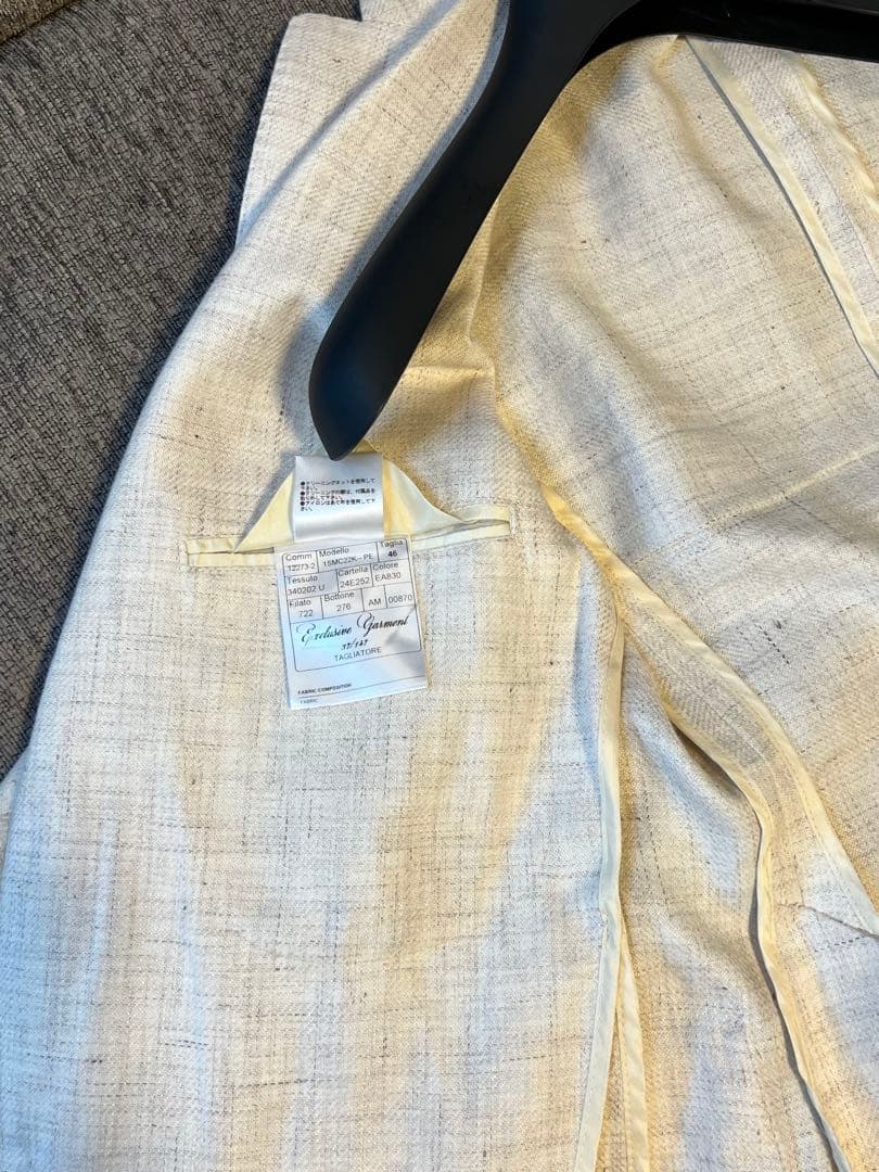 【3/30までの限定価格】 TAGLIATORE 春夏用ビジネスジャケット 46