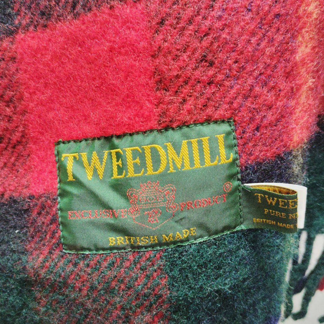 TWEEDMILL　ツイードミル　大判ストール　チェック　ウール　イギリス製
