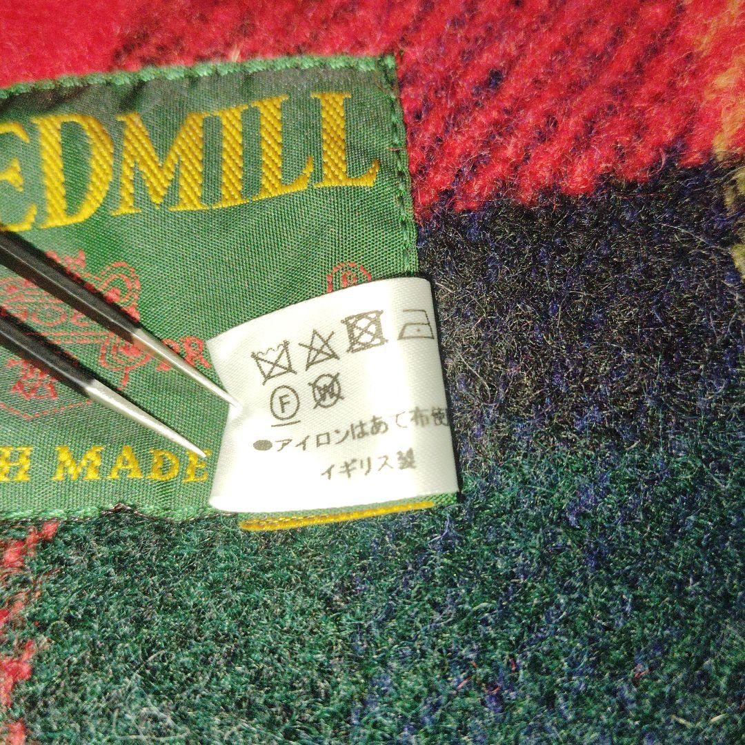 TWEEDMILL　ツイードミル　大判ストール　チェック　ウール　イギリス製