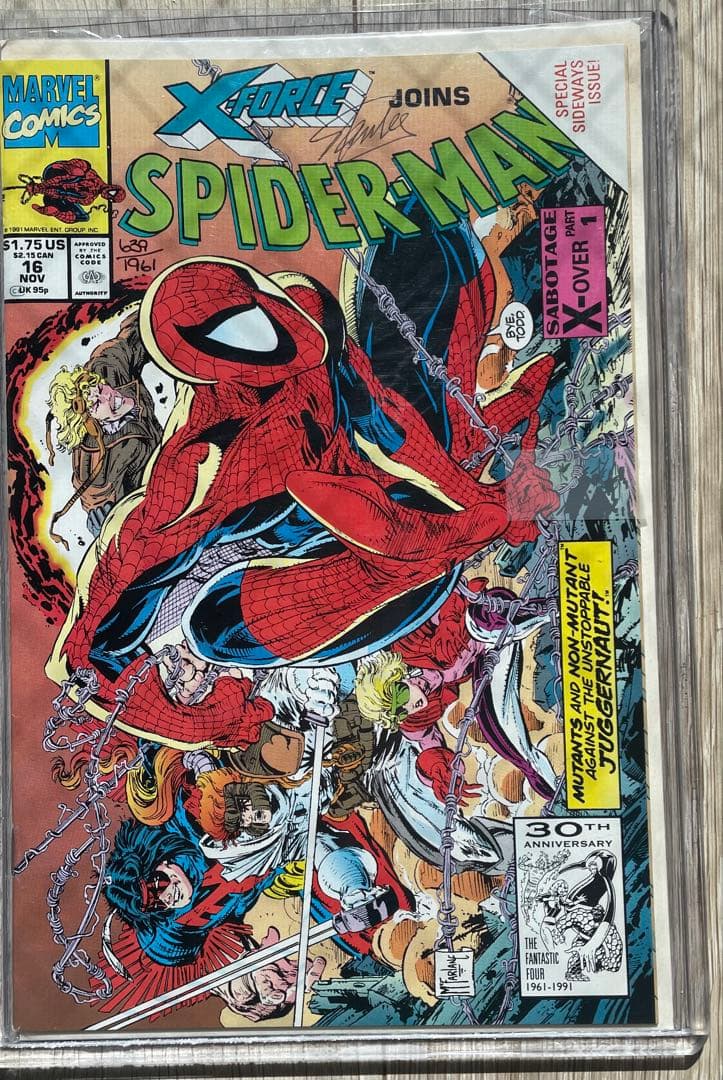 Stan Lee直筆サイン スパイダーマン#16 Spiderman