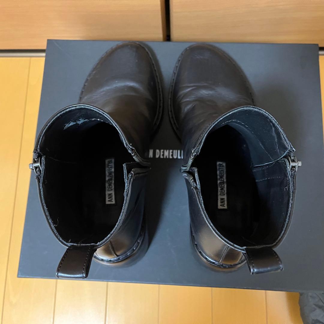 ANN DEMEULEMEESTER ショート ブーツ 箱 シューズケース付