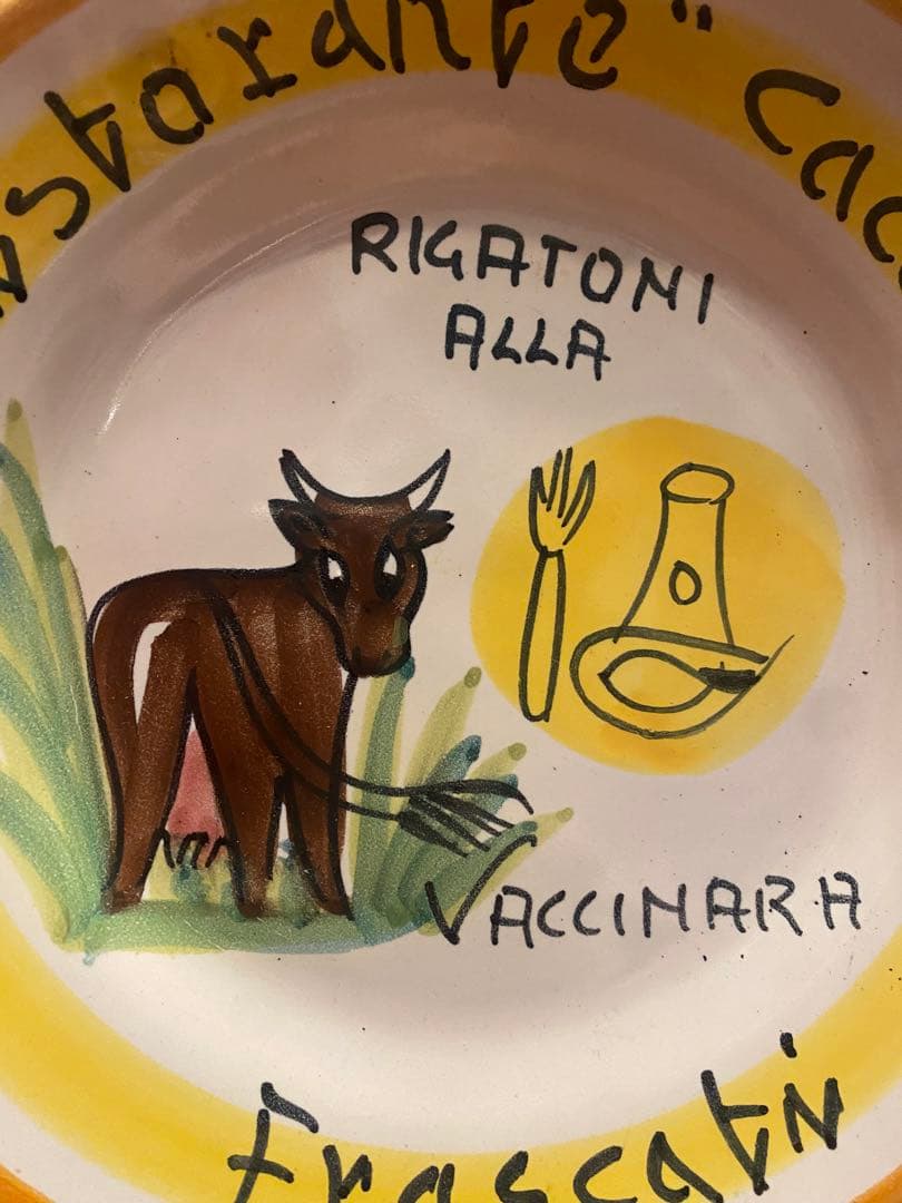 ブオンリコルド　イタリア製絵皿　1981 Frascati