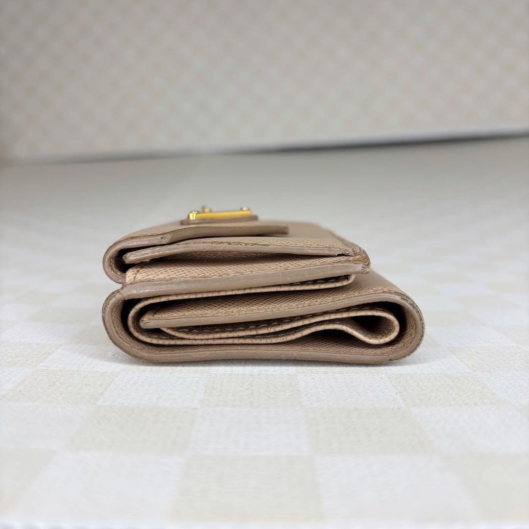 【状態考慮】PRADA プラダ　三つ折り財布　コンパクトウォレット　M8028