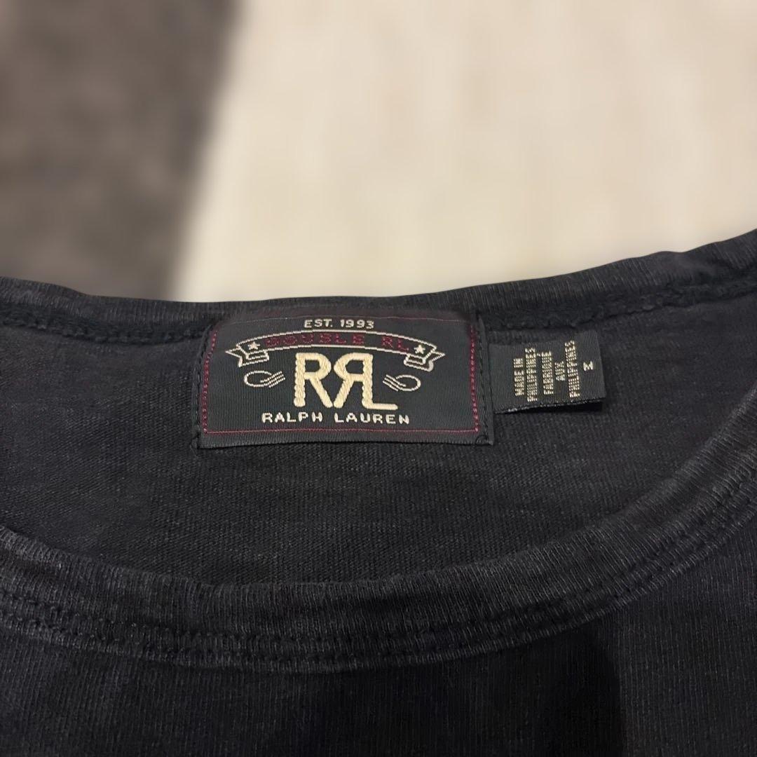 RRL ブラックインディゴロングtシャツ　Mサイズ