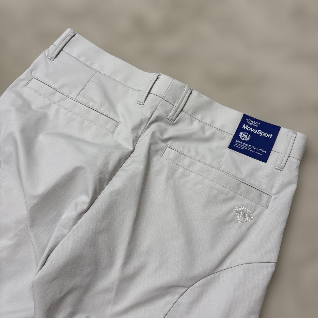 新品☆DESCENTE 『BLUE LABEL』ゴルフパンツ　ライトグレー　M