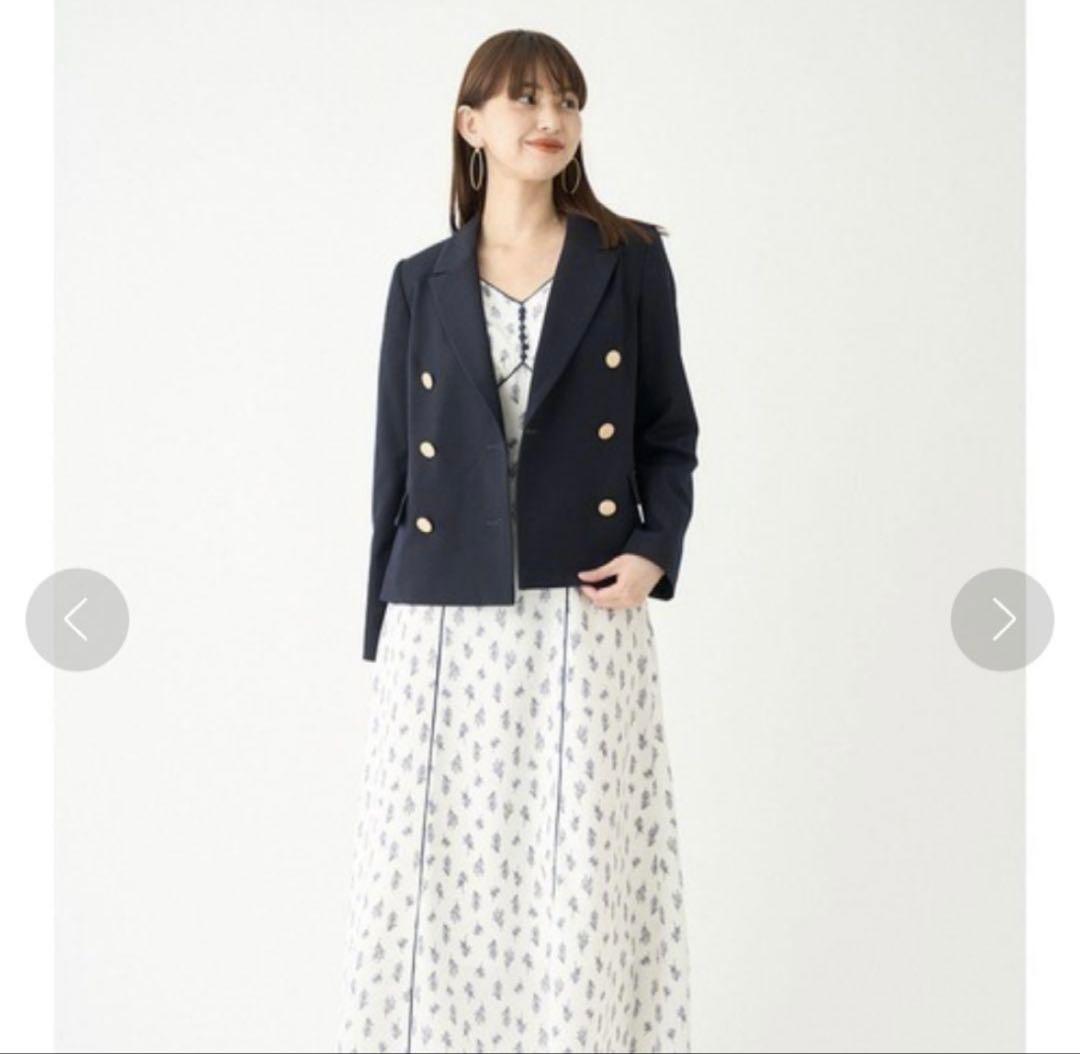 SNIDEL Sustainableダブルジャケット ネイビー