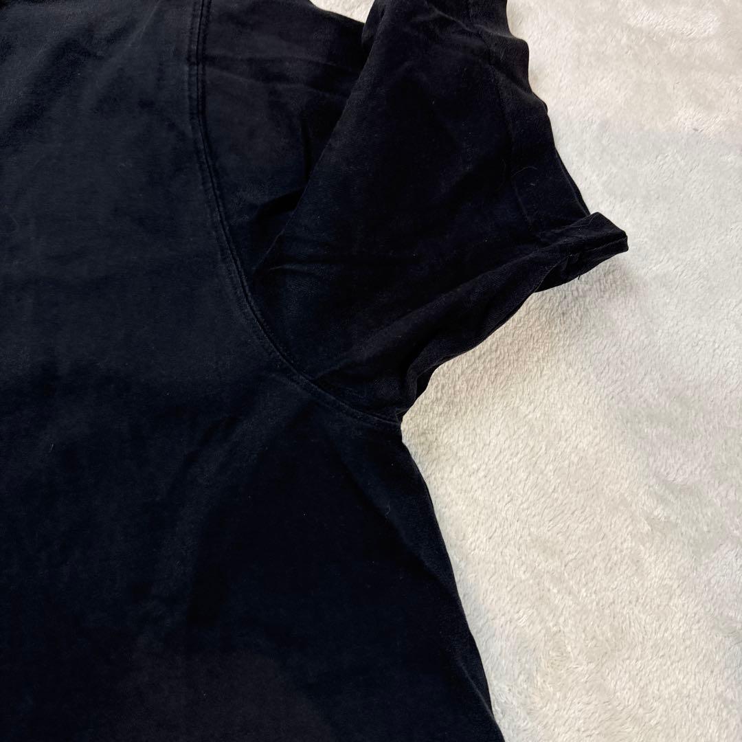 Y-3 ワイスリー 爆走黒鴉ロゴ刺繍 Tシャツ 希少L ブラック
