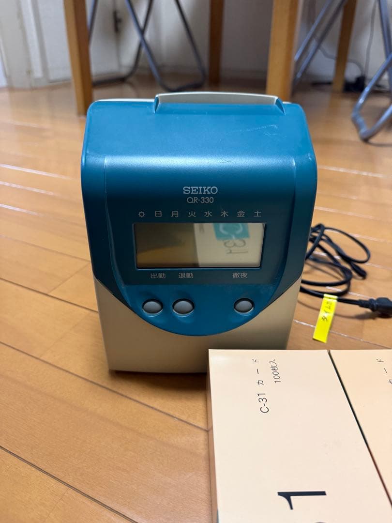 【最終値下げ】SEIKO QR-330 タイムレコーダー C-31付き