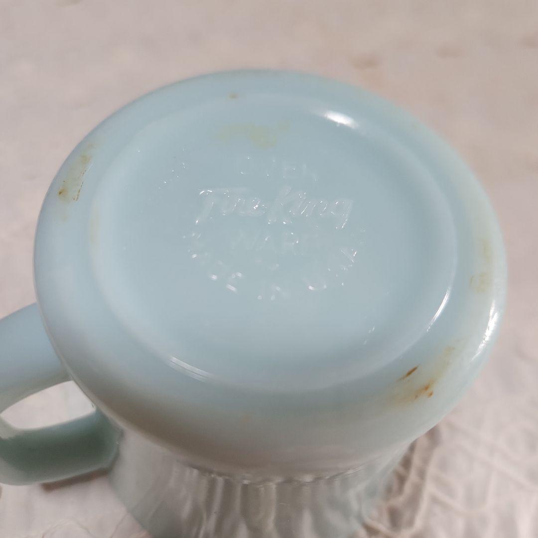 ファイヤーキング　ブルー　Fire King　マグカップ