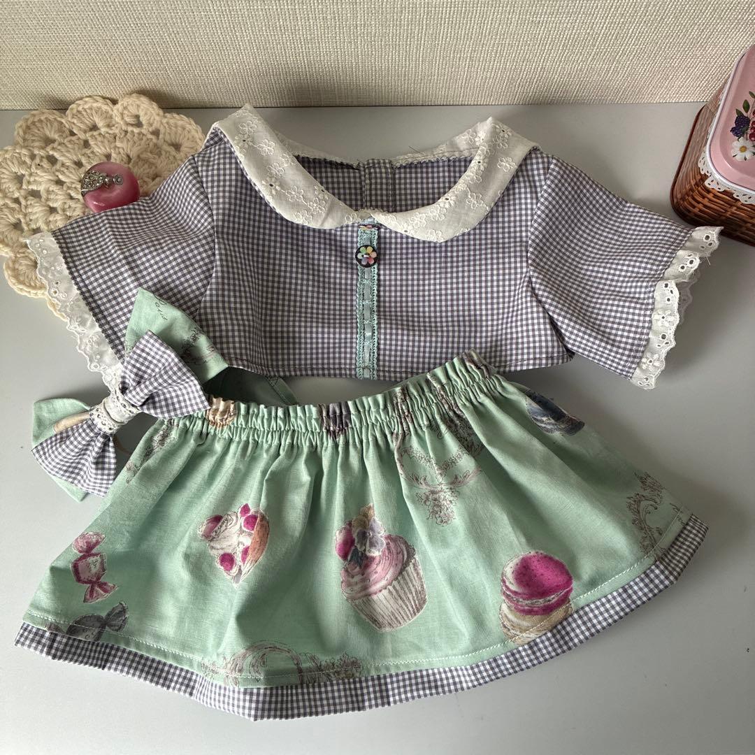 モンチッチＬサイズハンドメイド服（前後どっちでもOK♪アウター他）