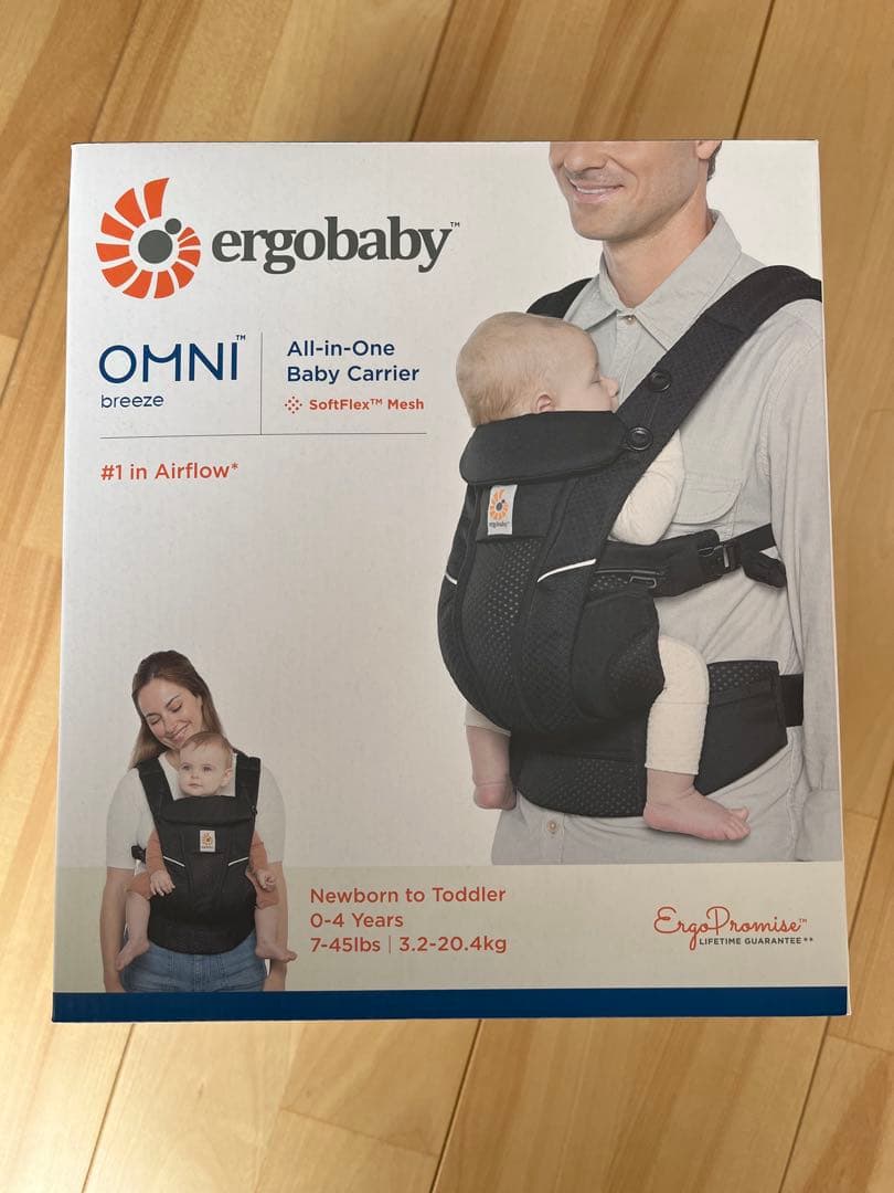 エルゴベビーオムニブリーズ オニキスブラックergobaby breeze