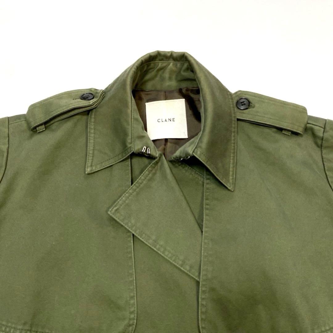 【CLANE】SHORT FLARE TRENCH COAT クラネ　ショート丈