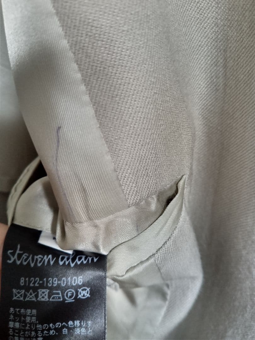 大山シュン氏着用　Steven Alan W/LI ダブルジャケット　M